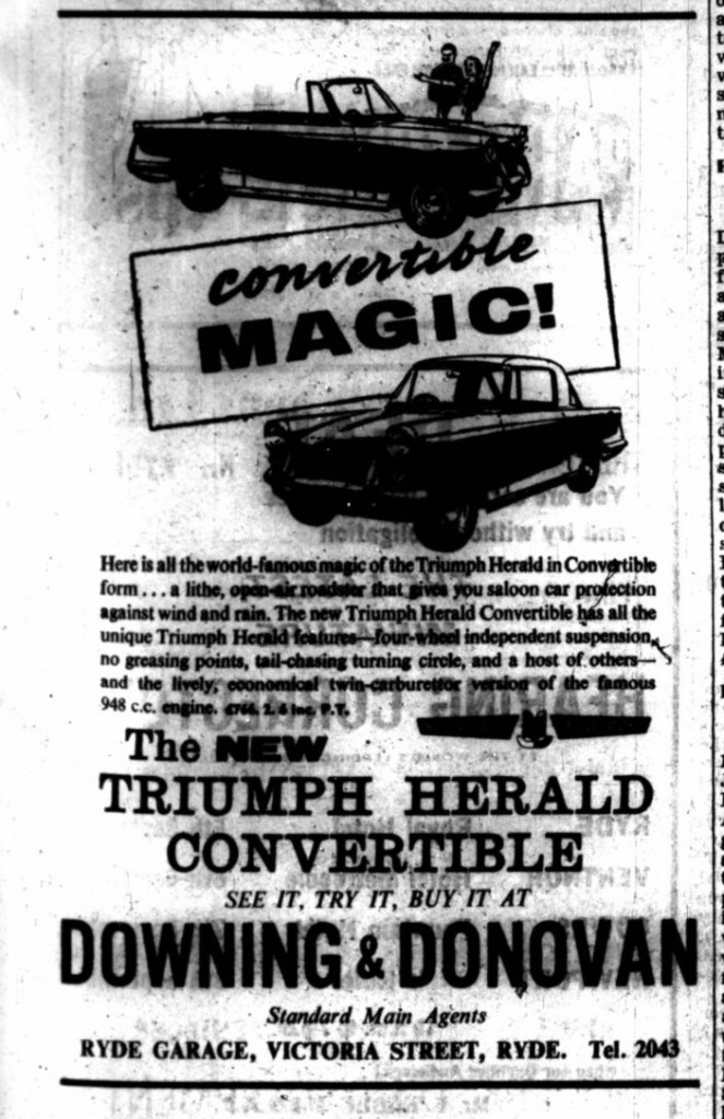 Triumph herald convertible